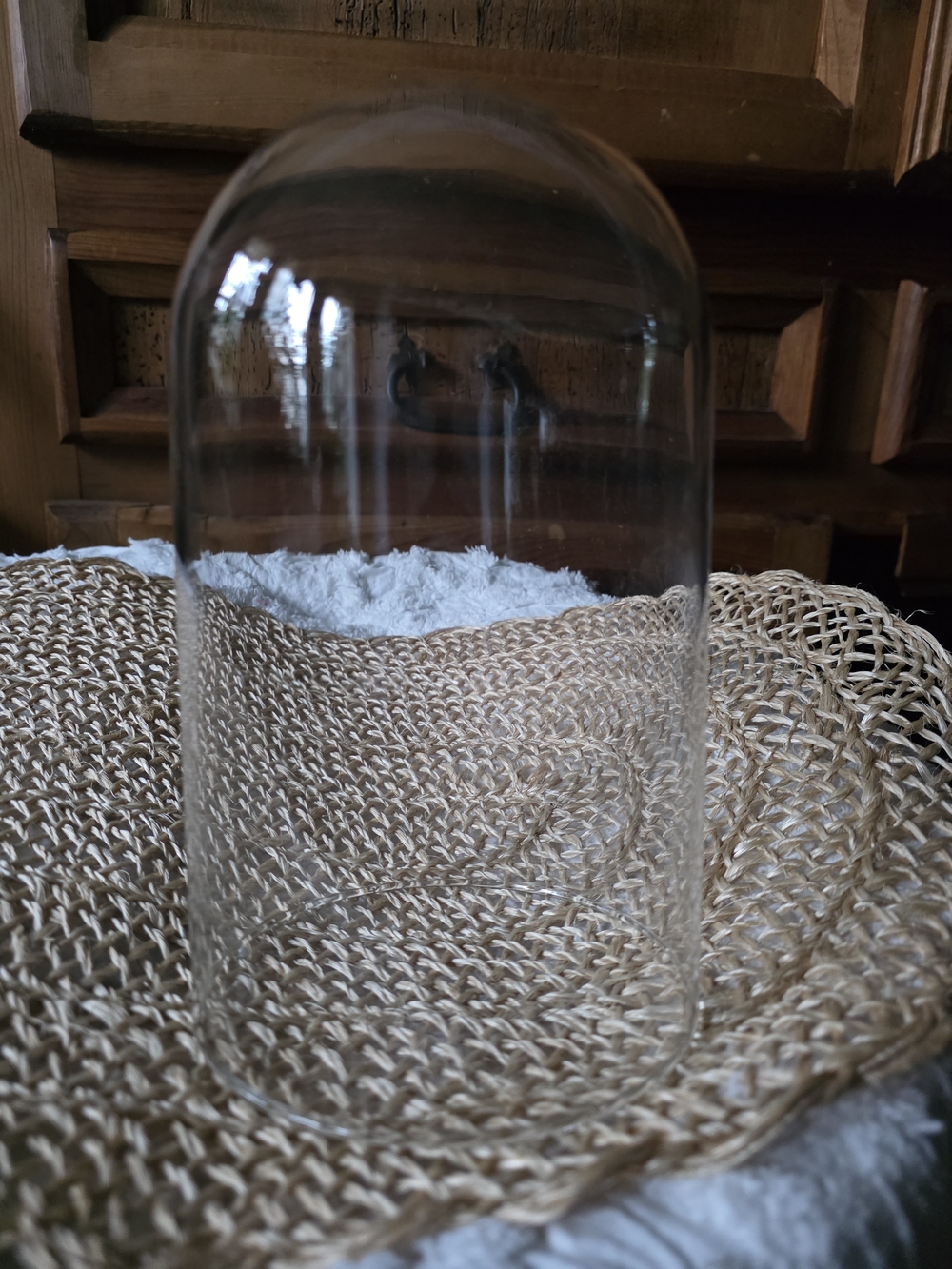 Clear Glass Cloche Dome  7.5" Height X 4.5" Diameter